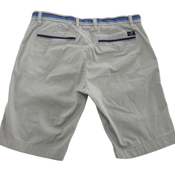 Mason's Chino Shorts Mens 48 IT 32/33 US Gray London Summer Casual Flat Front - Picture 2 of 8